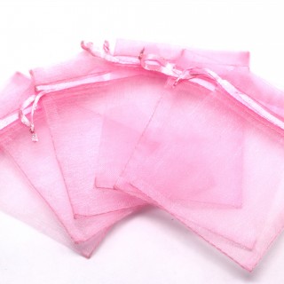 Подарочные мешочки из органзы 7*9см светло-розовый